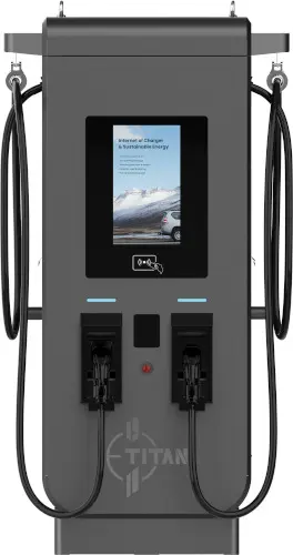 Frontansicht der Galaxy DC-Ladestation 180–240KW mit Display