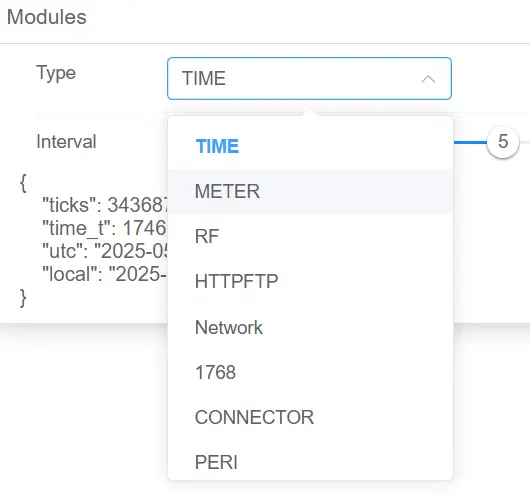 Benutzeroberfläche des Setup-Wizards mit Diagnise und Wartung wie Auslesen Module, Aktualisierungszeit