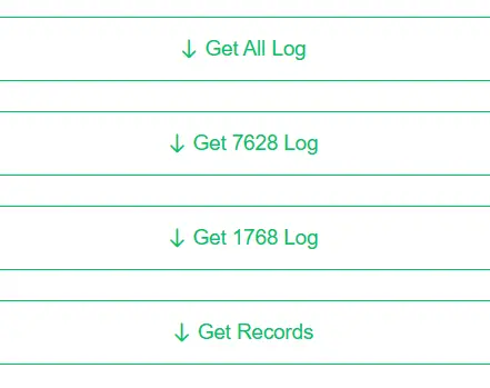 Benutzeroberfläche des Setup-Wizards mit Diagnise und Wartung wie Logs herunterladen, einzelne oder alle Logs
